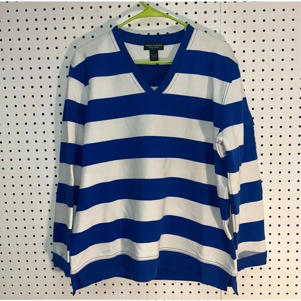 Lauren jeans Co. striped sweatshirt
